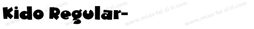 Kido Regular字体转换